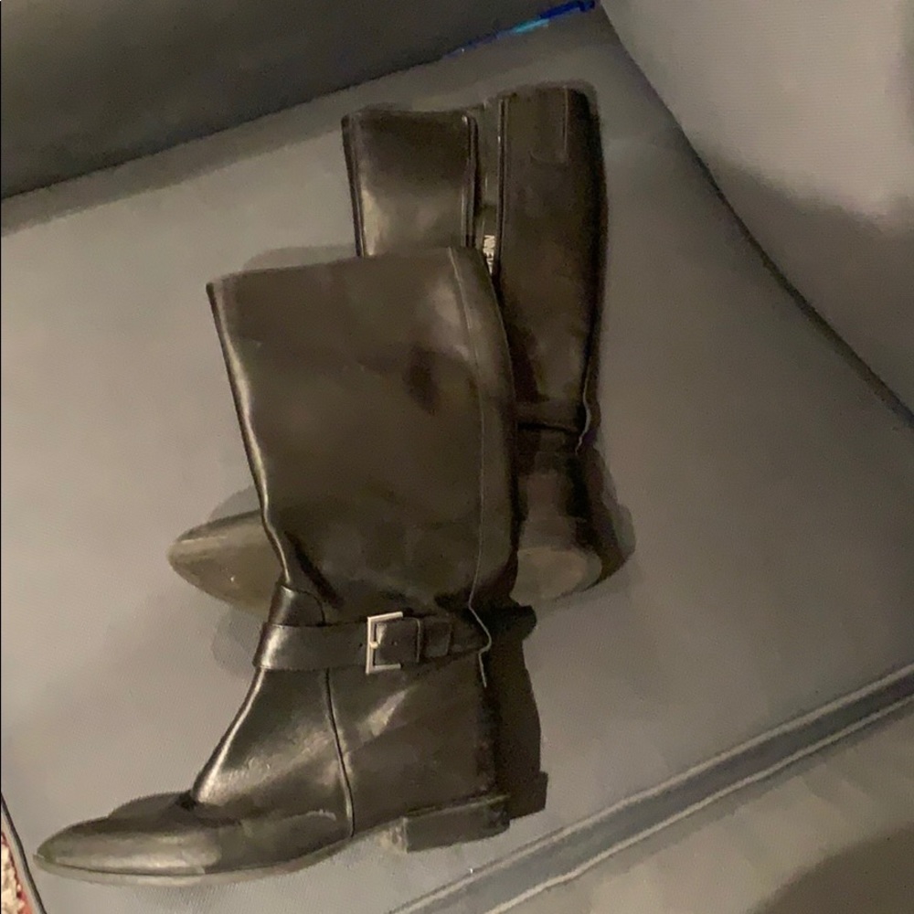 Tall black boots